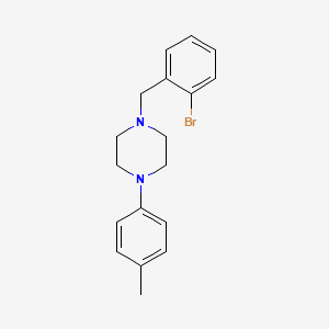 molecular formula C18H21BrN2 B5066120 1-(2-bromobenzyl)-4-(4-methylphenyl)piperazine 