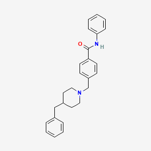 molecular formula C26H28N2O B5066128 4-[(4-benzyl-1-piperidinyl)methyl]-N-phenylbenzamide 