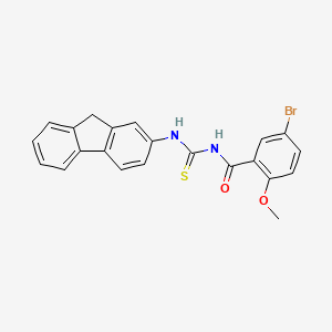 5-bromo-N-[(9H-fluoren-2-ylamino)carbonothioyl]-2-methoxybenzamide