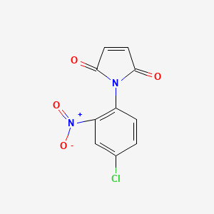 molecular formula C10H5ClN2O4 B5066135 1-(4-chloro-2-nitrophenyl)-1H-pyrrole-2,5-dione CAS No. 65833-07-0