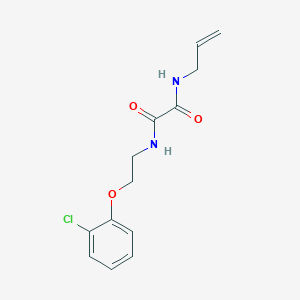 molecular formula C13H15ClN2O3 B5066167 N-allyl-N'-[2-(2-chlorophenoxy)ethyl]ethanediamide 