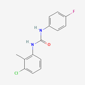 molecular formula C14H12ClFN2O B5066174 N-(3-chloro-2-methylphenyl)-N'-(4-fluorophenyl)urea 