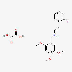 molecular formula C20H24FNO7 B5066186 [2-(2-fluorophenyl)ethyl](2,4,5-trimethoxybenzyl)amine oxalate 