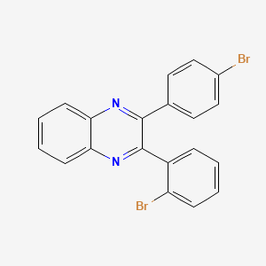 molecular formula C20H12Br2N2 B5066259 2-(2-bromophenyl)-3-(4-bromophenyl)quinoxaline 