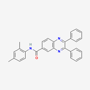molecular formula C29H23N3O B5066266 N-(2,4-dimethylphenyl)-2,3-diphenyl-6-quinoxalinecarboxamide 