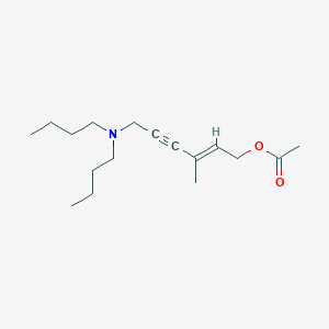 molecular formula C17H29NO2 B5066271 6-(dibutylamino)-3-methyl-2-hexen-4-yn-1-yl acetate 