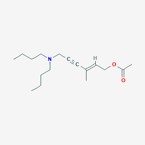 6-(dibutylamino)-3-methyl-2-hexen-4-yn-1-yl acetate