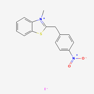 molecular formula C15H13IN2O2S B5066306 3-methyl-2-(4-nitrobenzyl)-1,3-benzothiazol-3-ium iodide 