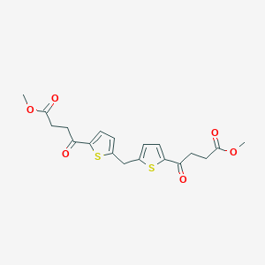 molecular formula C19H20O6S2 B5066310 dimethyl 4,4'-(methylenedi-5,2-thienediyl)bis(4-oxobutanoate) 
