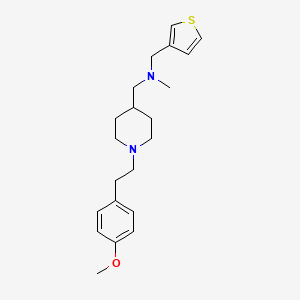 molecular formula C21H30N2OS B5066406 ({1-[2-(4-methoxyphenyl)ethyl]-4-piperidinyl}methyl)methyl(3-thienylmethyl)amine 