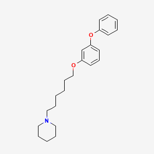 molecular formula C23H31NO2 B5066506 1-[6-(3-phenoxyphenoxy)hexyl]piperidine 