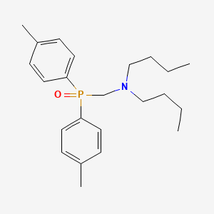 molecular formula C23H34NOP B5066514 N-{[bis(4-methylphenyl)phosphoryl]methyl}-N-butyl-1-butanamine 