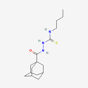 molecular formula C16H27N3OS B5066558 2-(1-adamantylcarbonyl)-N-butylhydrazinecarbothioamide 