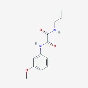 molecular formula C12H16N2O3 B5066590 N-(3-methoxyphenyl)-N'-propylethanediamide 