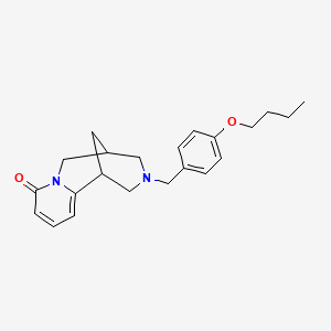 molecular formula C22H28N2O2 B5066621 11-(4-butoxybenzyl)-7,11-diazatricyclo[7.3.1.0~2,7~]trideca-2,4-dien-6-one 