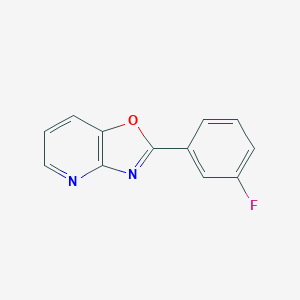 molecular formula C12H7FN2O B506664 2-(3-Fluorophenyl)[1,3]oxazolo[4,5-b]pyridine CAS No. 792946-41-9