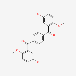 molecular formula C24H22O6 B5066653 1,4-phenylenebis[(2,5-dimethoxyphenyl)methanone] 