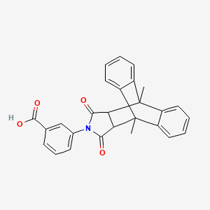 3-(1,8-dimethyl-16,18-dioxo-17-azapentacyclo[6.6.5.0~2,7~.0~9,14~.0~15,19~]nonadeca-2,4,6,9,11,13-hexaen-17-yl)benzoic acid