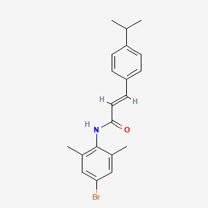 molecular formula C20H22BrNO B5066761 N-(4-bromo-2,6-dimethylphenyl)-3-(4-isopropylphenyl)acrylamide 