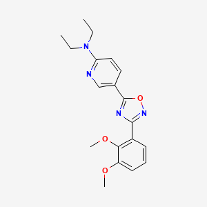 5-[3-(2,3-dimethoxyphenyl)-1,2,4-oxadiazol-5-yl]-N,N-diethyl-2-pyridinamine