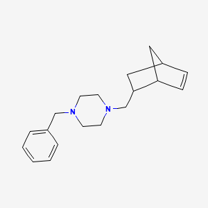 molecular formula C19H26N2 B5066828 1-benzyl-4-(bicyclo[2.2.1]hept-5-en-2-ylmethyl)piperazine 