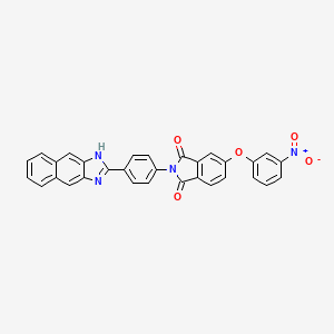 molecular formula C31H18N4O5 B5066851 2-[4-(1H-naphtho[2,3-d]imidazol-2-yl)phenyl]-5-(3-nitrophenoxy)-1H-isoindole-1,3(2H)-dione 
