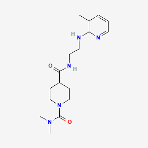 N~1~,N~1~-dimethyl-N~4~-{2-[(3-methyl-2-pyridinyl)amino]ethyl}-1,4-piperidinedicarboxamide trifluoroacetate