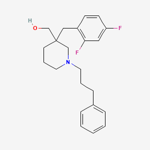 molecular formula C22H27F2NO B5066944 [3-(2,4-difluorobenzyl)-1-(3-phenylpropyl)-3-piperidinyl]methanol 