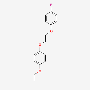 molecular formula C16H17FO3 B5066968 1-ethoxy-4-[2-(4-fluorophenoxy)ethoxy]benzene 