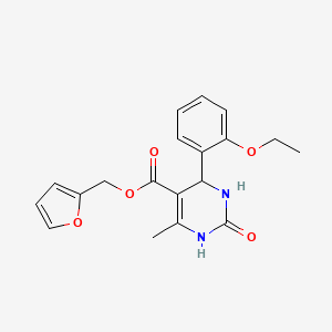 molecular formula C19H20N2O5 B5066972 2-furylmethyl 4-(2-ethoxyphenyl)-6-methyl-2-oxo-1,2,3,4-tetrahydro-5-pyrimidinecarboxylate 
