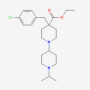 molecular formula C23H35ClN2O2 B5066990 ethyl 4-(4-chlorobenzyl)-1'-isopropyl-1,4'-bipiperidine-4-carboxylate 