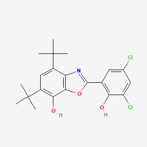 molecular formula C21H23Cl2NO3 B5067043 4,6-di-tert-butyl-2-(3,5-dichloro-2-hydroxyphenyl)-1,3-benzoxazol-7-ol 