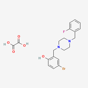 4-bromo-2-{[4-(2-fluorobenzyl)-1-piperazinyl]methyl}phenol ethanedioate (salt)