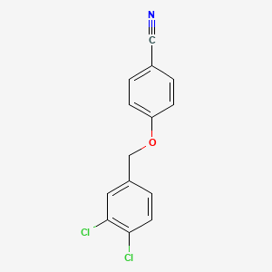 molecular formula C14H9Cl2NO B5067095 4-[(3,4-dichlorobenzyl)oxy]benzonitrile 