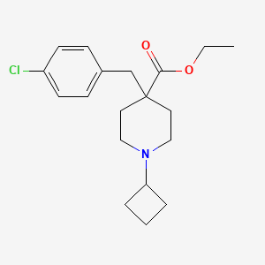 ethyl 4-(4-chlorobenzyl)-1-cyclobutyl-4-piperidinecarboxylate