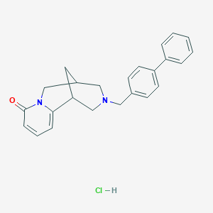 molecular formula C24H25ClN2O B5067146 11-(4-biphenylylmethyl)-7,11-diazatricyclo[7.3.1.0~2,7~]trideca-2,4-dien-6-one hydrochloride 