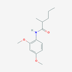 molecular formula C14H21NO3 B5067157 N-(2,4-dimethoxyphenyl)-2-methylpentanamide 