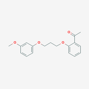 1-{2-[3-(3-methoxyphenoxy)propoxy]phenyl}ethanone