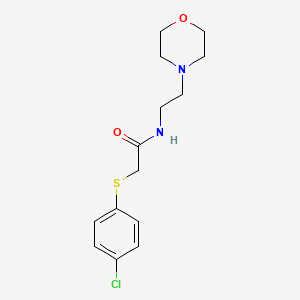 molecular formula C14H19ClN2O2S B5067216 2-[(4-chlorophenyl)thio]-N-[2-(4-morpholinyl)ethyl]acetamide 