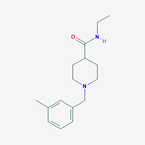 molecular formula C16H24N2O B5067243 N-ethyl-1-(3-methylbenzyl)-4-piperidinecarboxamide 
