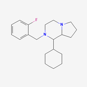 1-cyclohexyl-2-(2-fluorobenzyl)octahydropyrrolo[1,2-a]pyrazine