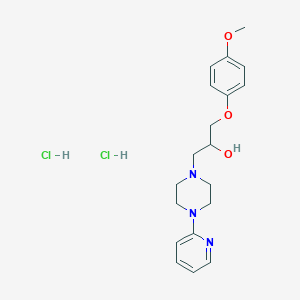 1-(4-methoxyphenoxy)-3-[4-(2-pyridinyl)-1-piperazinyl]-2-propanol dihydrochloride