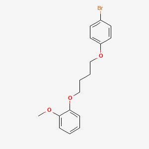 molecular formula C17H19BrO3 B5067274 1-[4-(4-bromophenoxy)butoxy]-2-methoxybenzene 