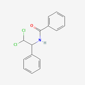 molecular formula C15H13Cl2NO B5067286 N-(2,2-dichloro-1-phenylethyl)benzamide 