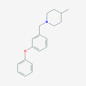 molecular formula C19H23NO B5067330 4-methyl-1-(3-phenoxybenzyl)piperidine 