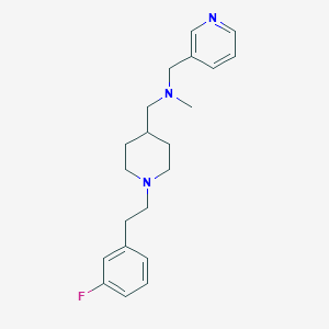 molecular formula C21H28FN3 B5067335 ({1-[2-(3-fluorophenyl)ethyl]-4-piperidinyl}methyl)methyl(3-pyridinylmethyl)amine 