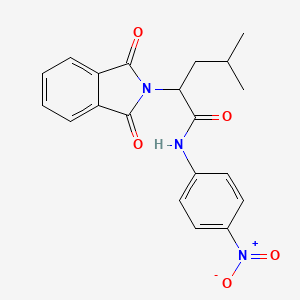 2-(1,3-DIOXO-2,3-DIHYDRO-1H-ISOINDOL-2-YL)-4-METHYL-N-(4-NITROPHENYL)PENTANAMIDE