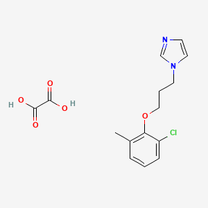 molecular formula C15H17ClN2O5 B5067422 1-[3-(2-chloro-6-methylphenoxy)propyl]-1H-imidazole oxalate 
