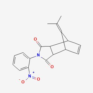 10-(1-methylethylidene)-4-(2-nitrophenyl)-4-azatricyclo[5.2.1.0~2,6~]dec-8-ene-3,5-dione
