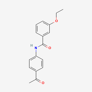 molecular formula C17H17NO3 B5067519 N-(4-acetylphenyl)-3-ethoxybenzamide 